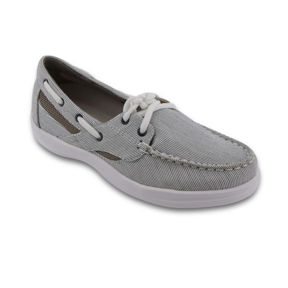 A2210W - WOMEN'S BOAT SHOE PETALS SYDNEY - GREY