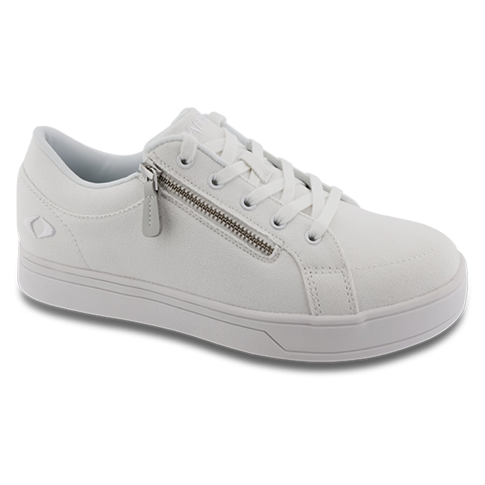 X2410W - WOMEN’S BLUTCHER CANVAS ZIP - WHITE